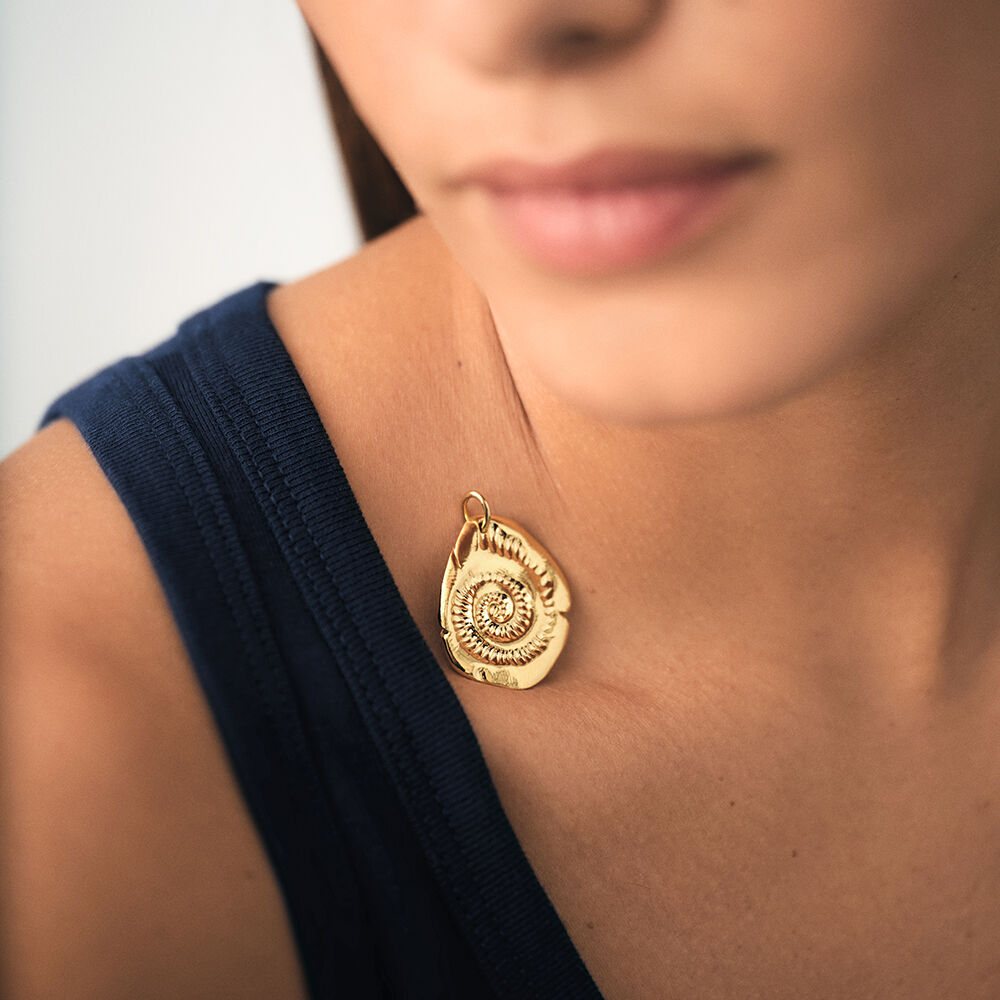 Pendant SHELL - Golden -   | Agatha