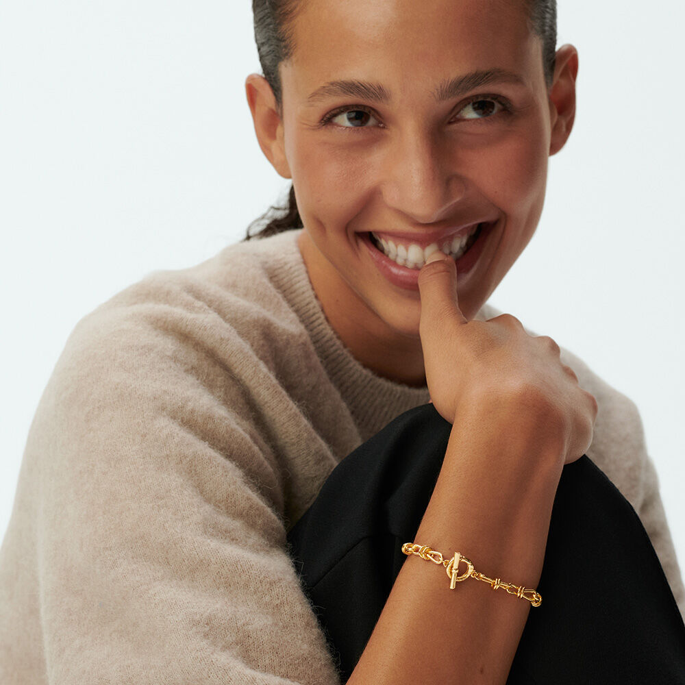 Link bracelet TALISMANS - Golden - Bracelets  | Agatha