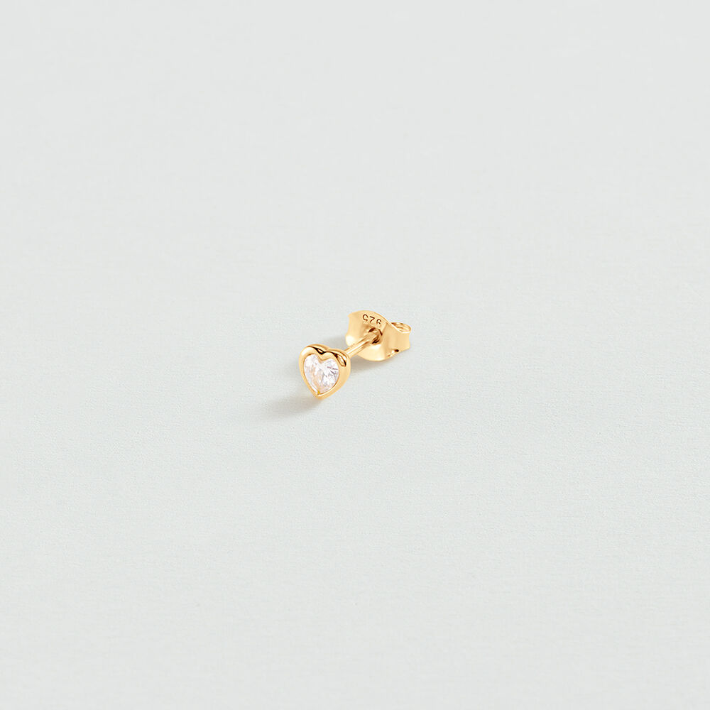 Single stud earring HEART MIX & MATCH -  - Genuine silver  | Agatha