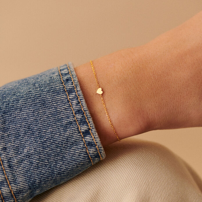 Link bracelet WITH LOVE - Golden - All jewellery  | Agatha