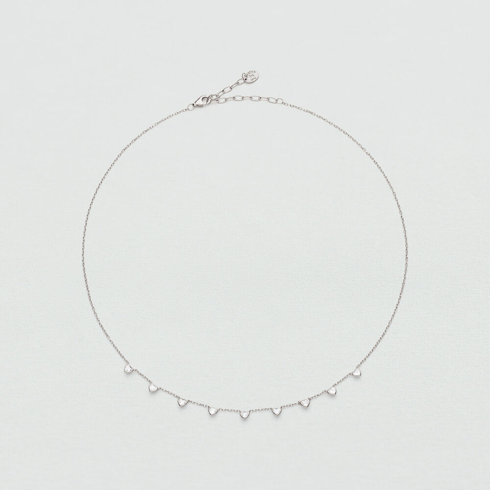 Choker necklace ADOREE - Crystal / Silver - Choker necklace  | Agatha