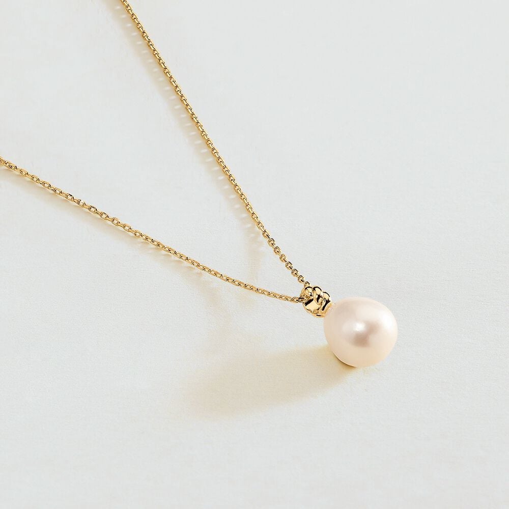 Mid-length necklace MARGAUX - Pearl / Gold - Jewellery  | Agatha
