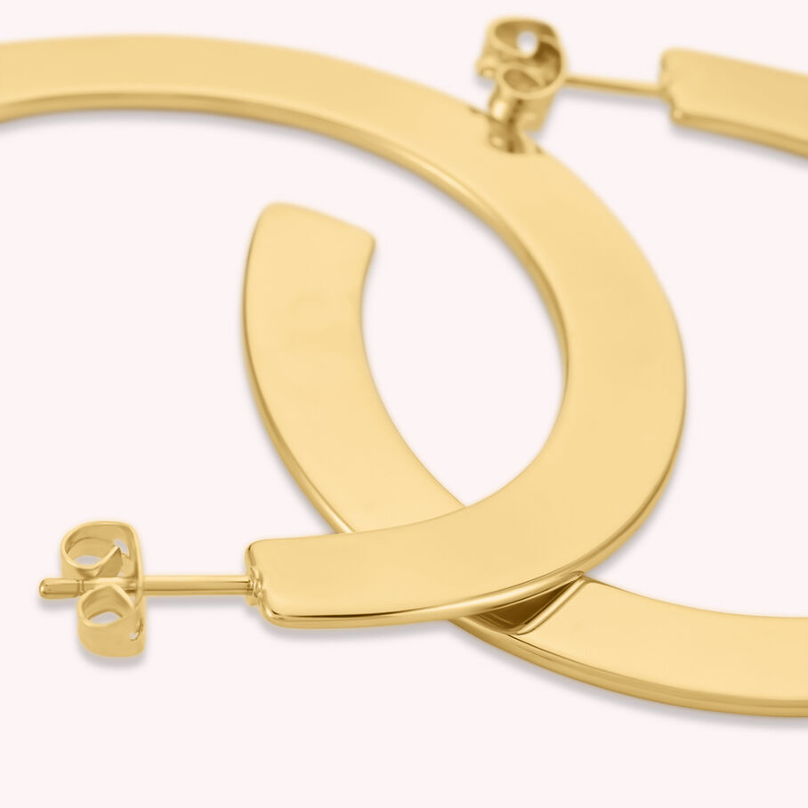 Hoops LINES - Golden - All earings  | Agatha