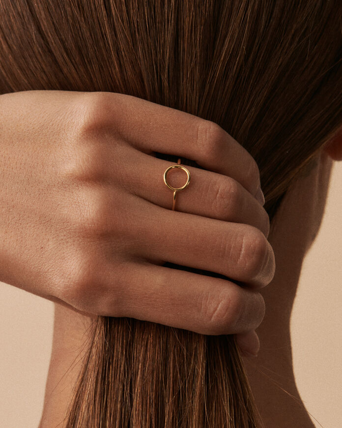 Thin ring PHILRING - Golden - All jewellery  | Agatha