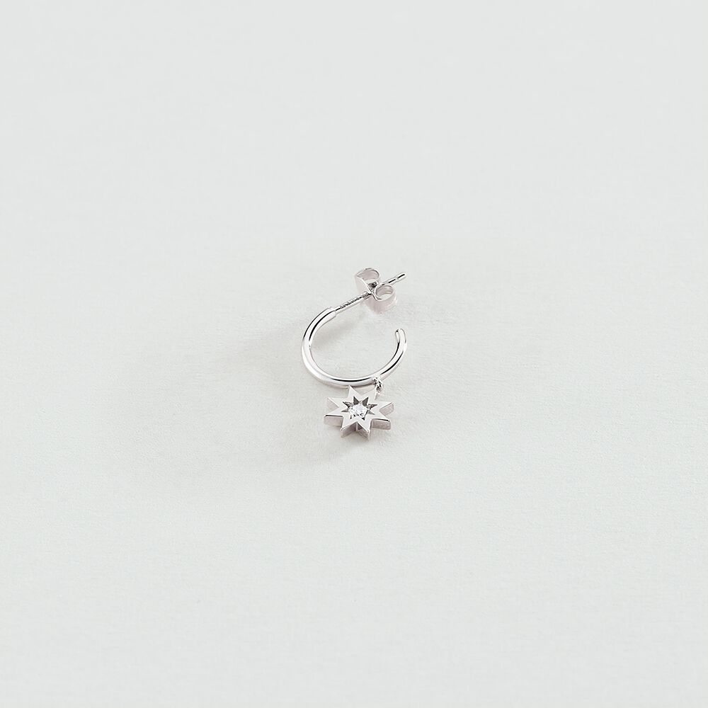Hoop piercing MIX & MATCH - Crystal / Silver - Outlet  | Agatha