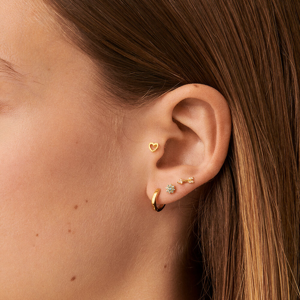 Piercing stud FLECHITA - Crystal / Golden - Jewellery  | Agatha