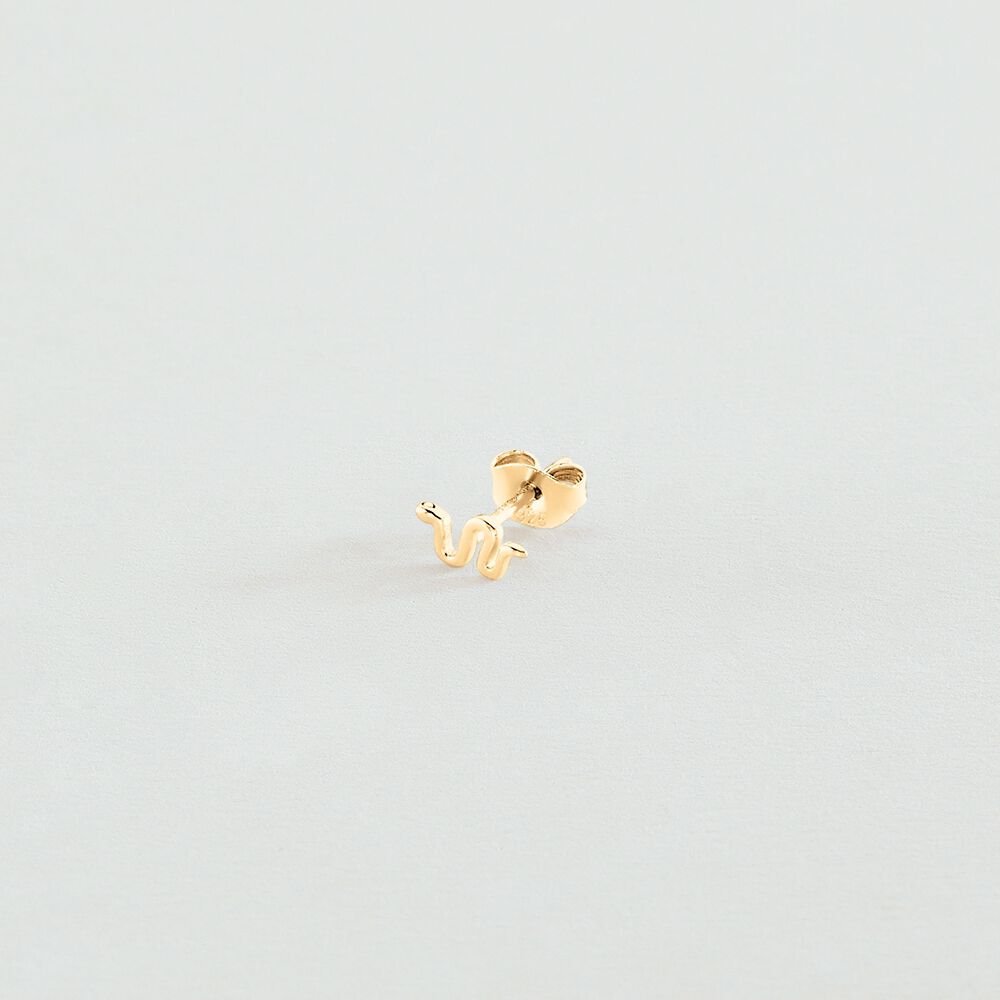 Piercing stud VIPER - Golden - Jewellery  | Agatha