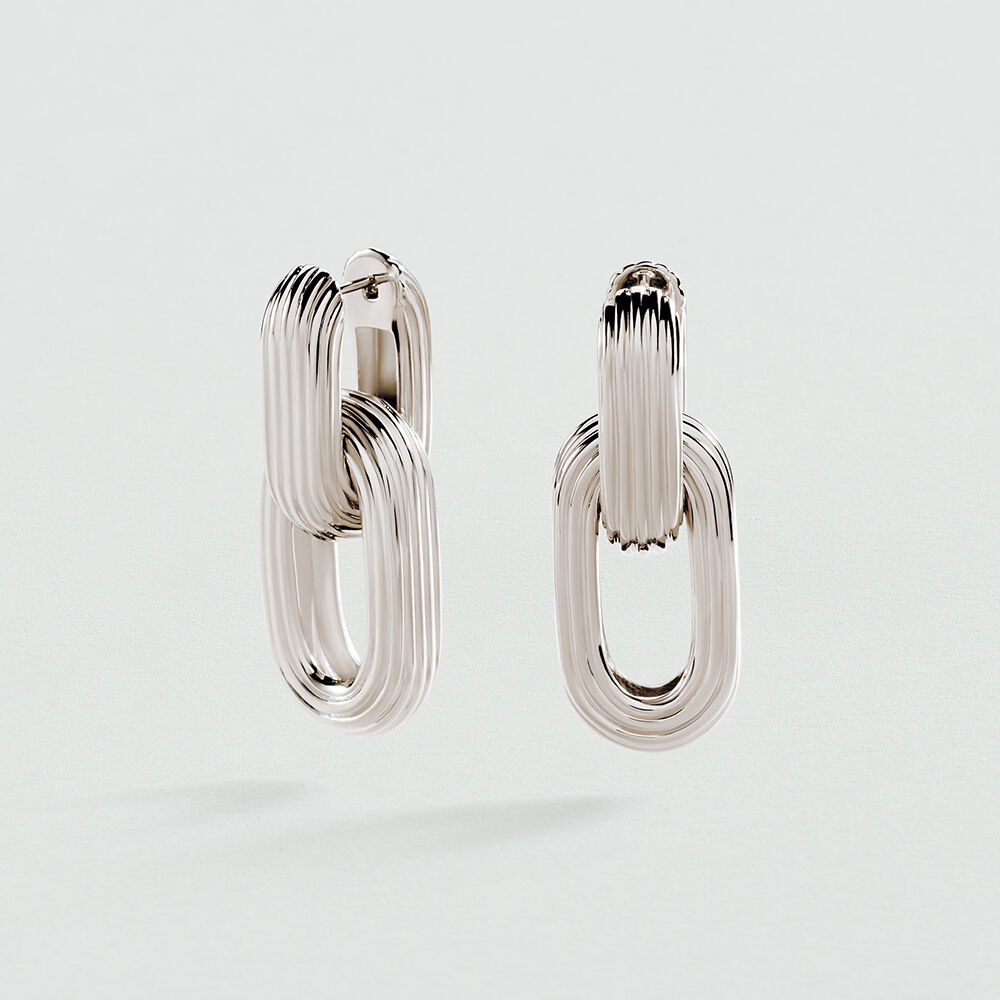 Hoops HAUSSMANN - Silver - Earrings  | Agatha