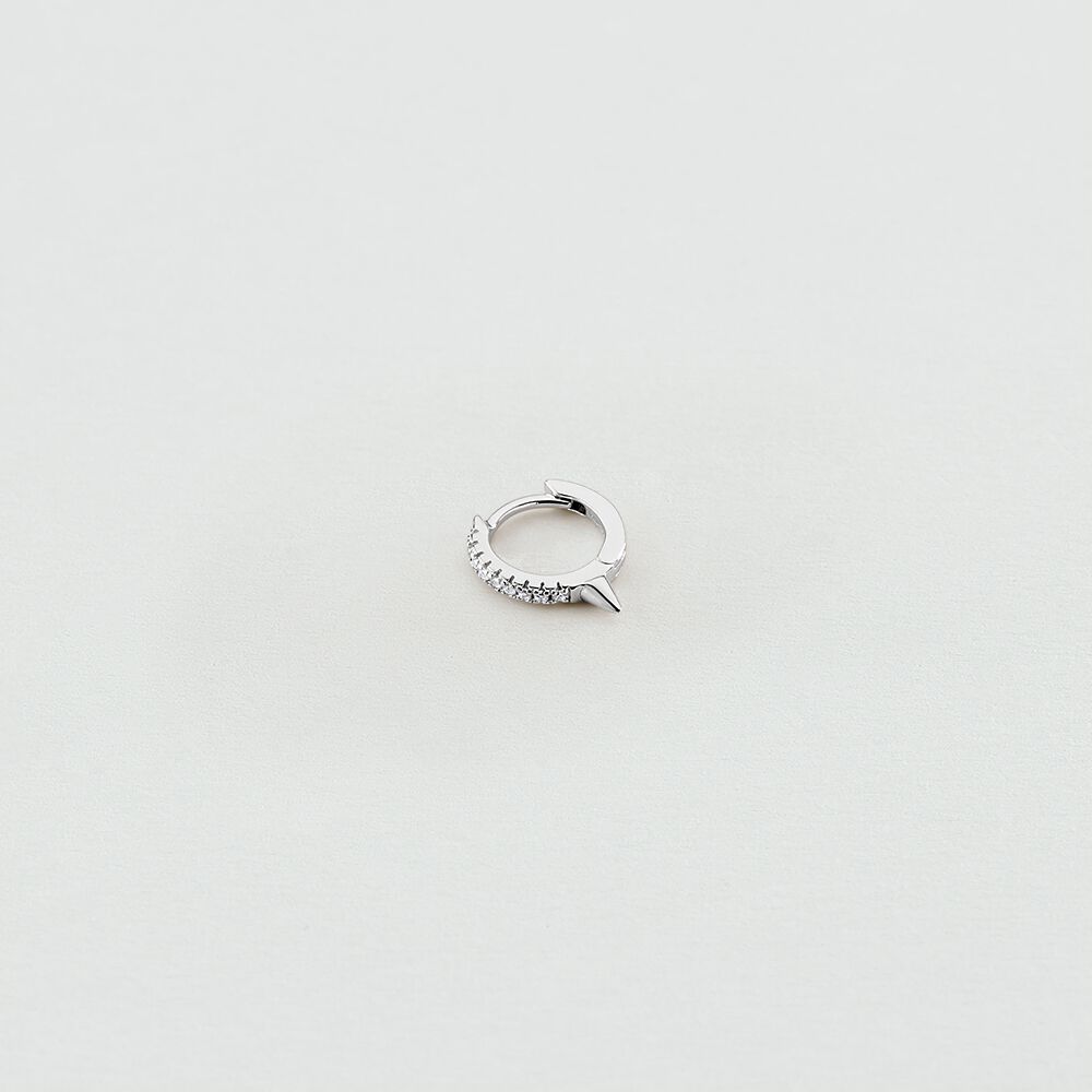 Hoop piercing PICBRIL - Crystal / Silver - Hoop piercing  | Agatha