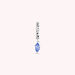 Hoop piercing MAMBA - Lavender / Silver - All jewellery  | Agatha