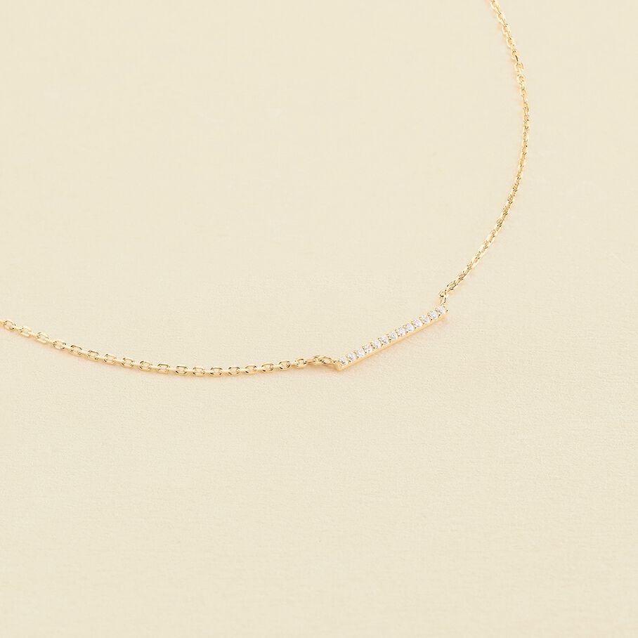 Choker necklace BARSHINE - Crystal / Gold - All jewellery  | Agatha