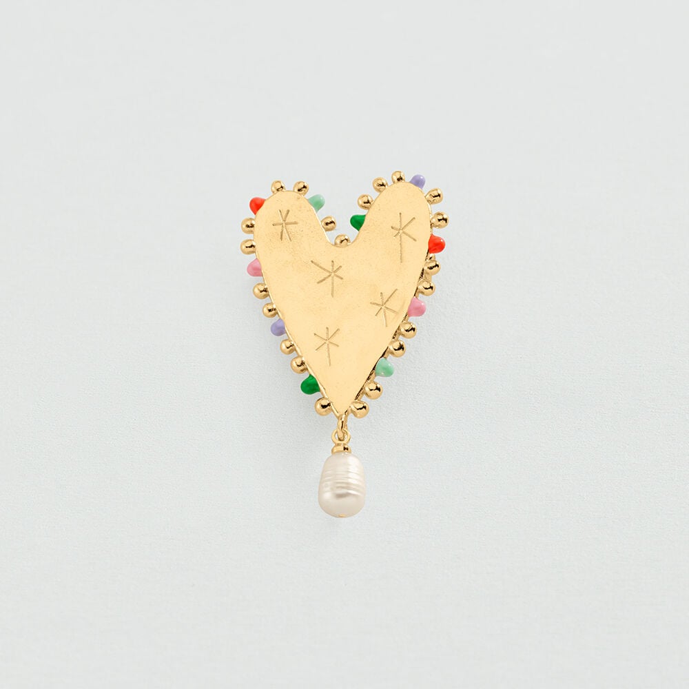 Brooch PANGEA - Golden - Accessories  | Agatha
