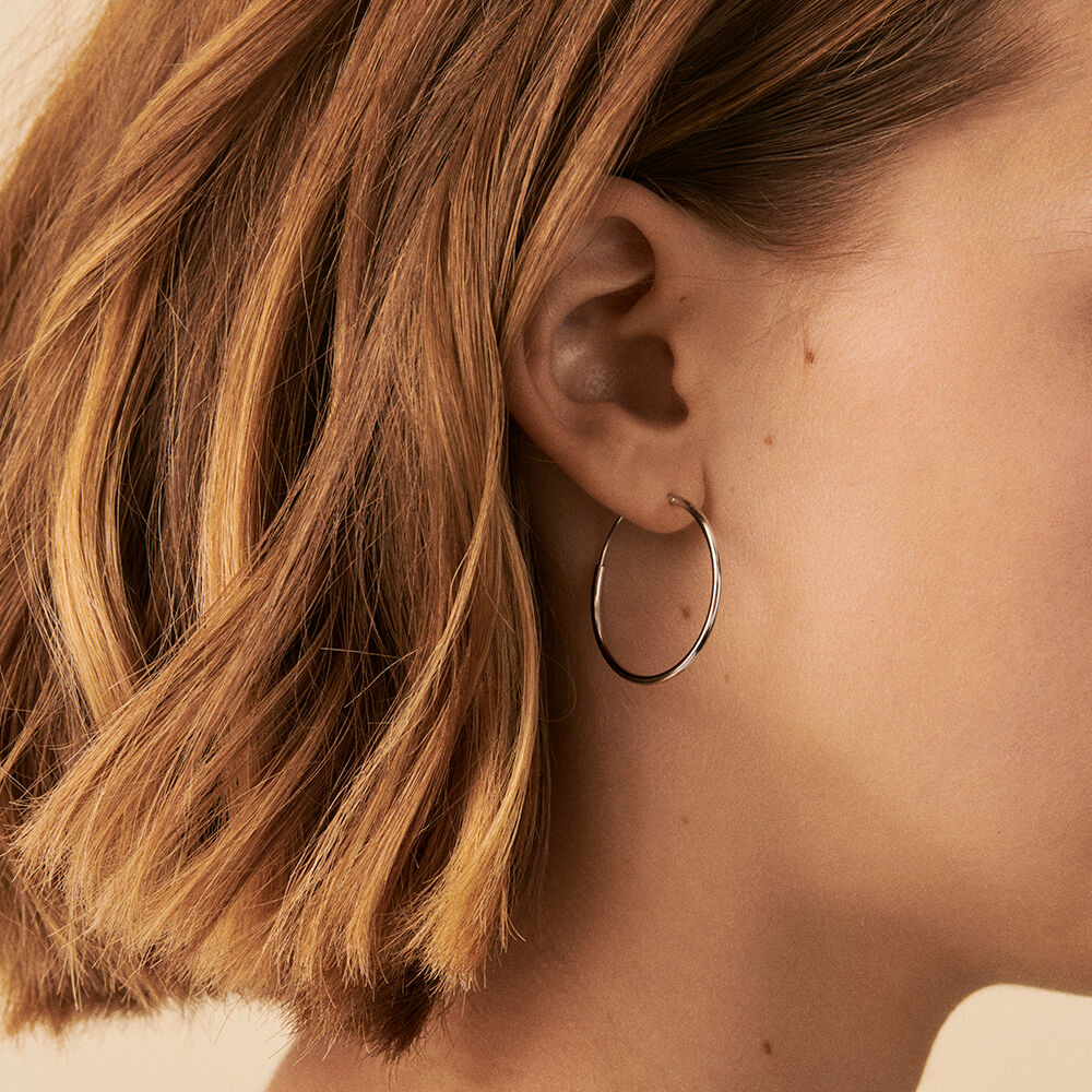 Hoops CREOLA - Silver - Earrings  | Agatha