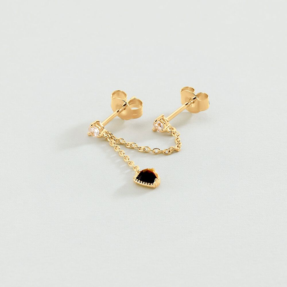 Piercing stud MIX & MATCH - Tiger eye - Jewellery  | Agatha