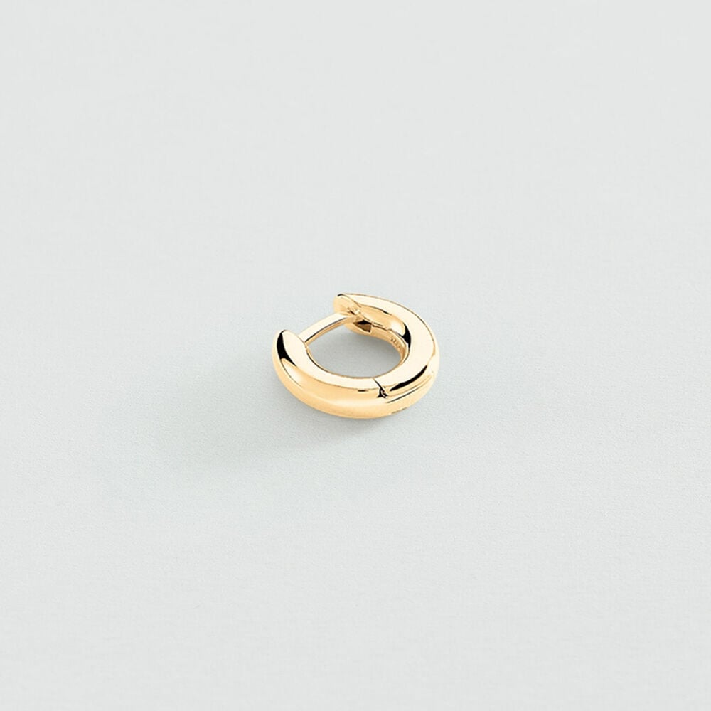 Hoops MIX & MATCH - Golden - Genuine silver  | Agatha