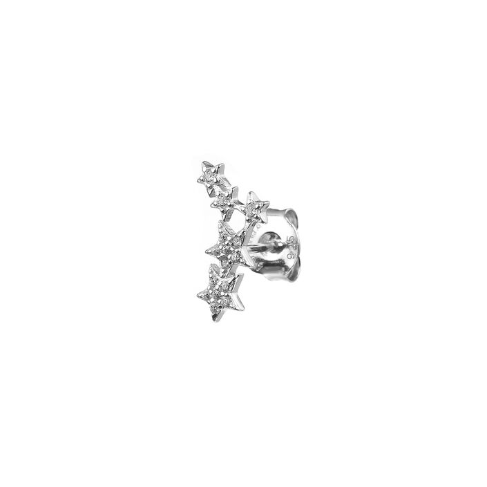 Piercing stud SHINE - Crystal / Silver - All jewellery  | Agatha