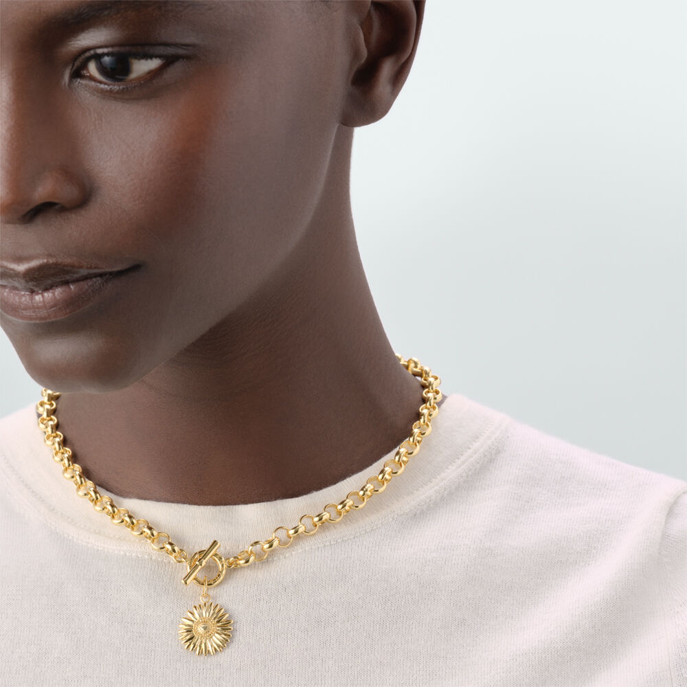 Pendant FLOWER - Golden -   | Agatha