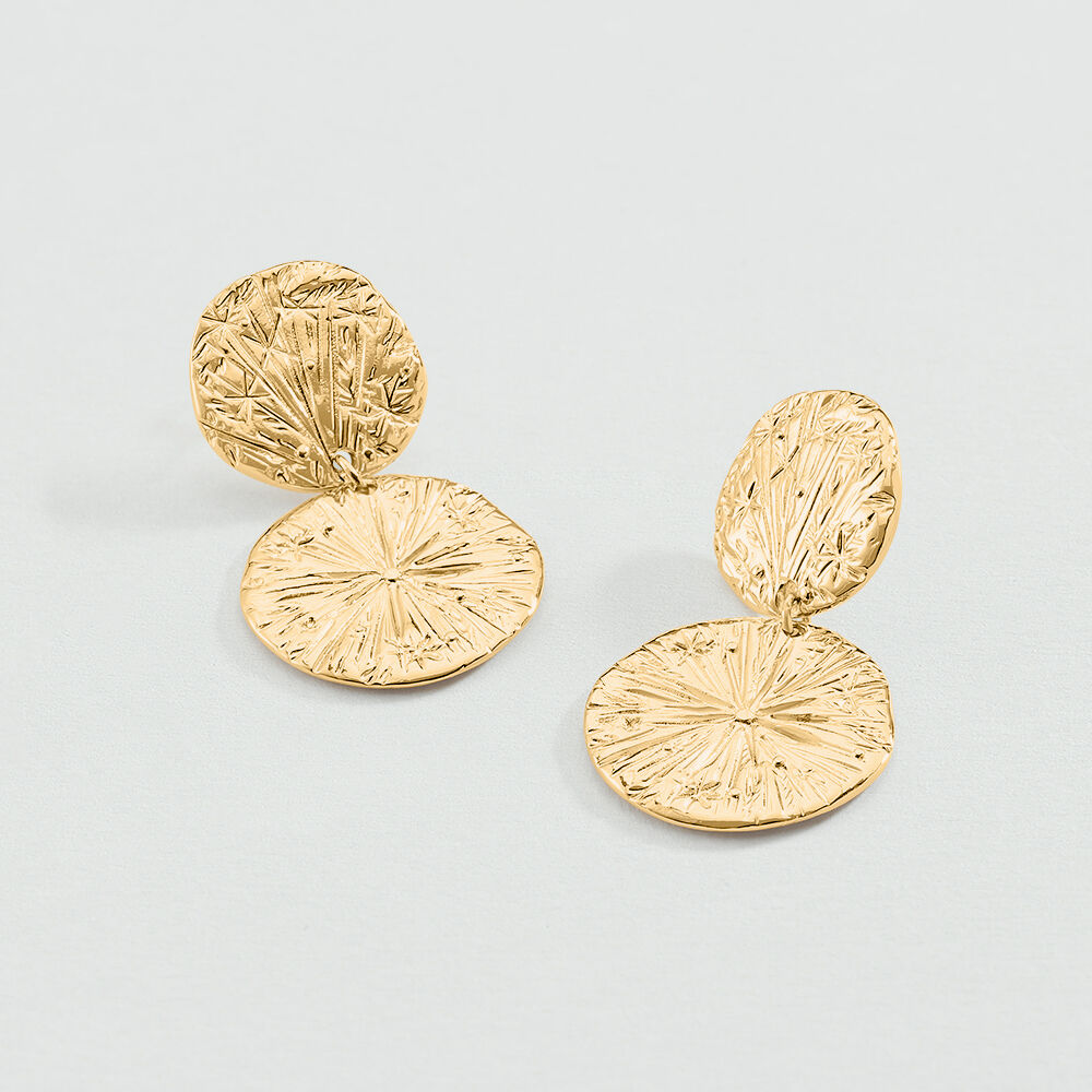 Long earrings ASTREE - Golden - Earrings  | Agatha