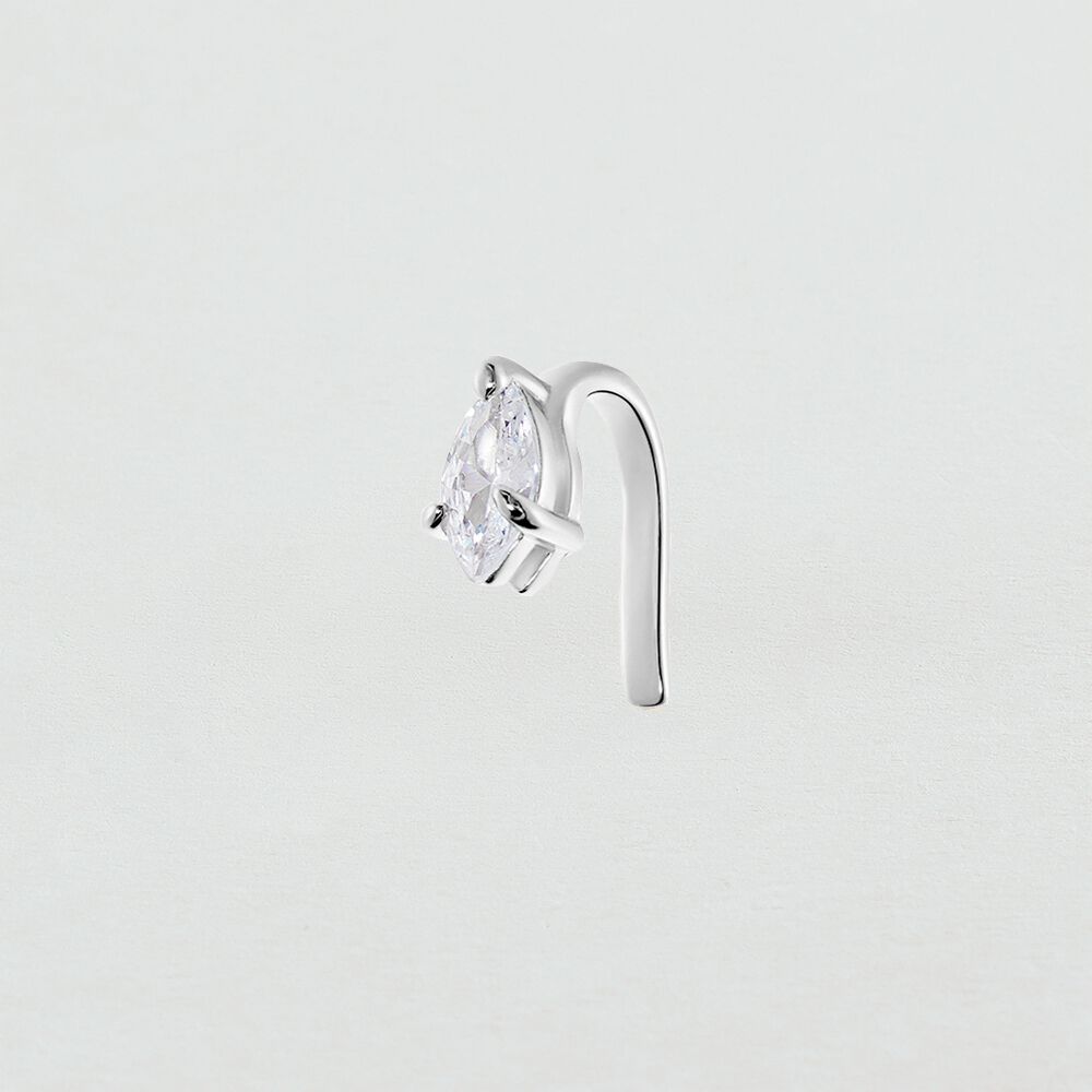Ear cuff SNAKY - Crystal / Silver - Ear cuff  | Agatha