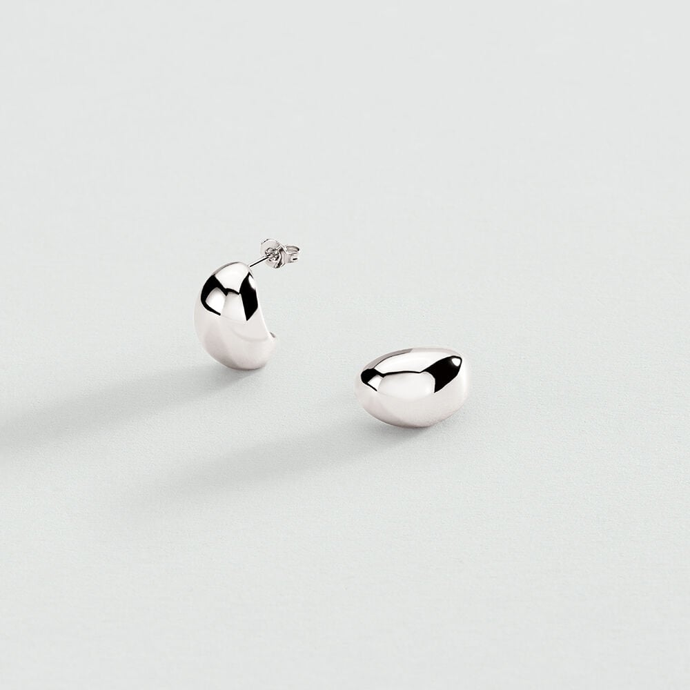 Hoops LEA - Silver - Earrings  | Agatha