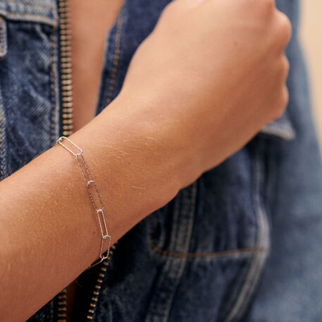 Link bracelet SOLEA - Silver - All jewellery  | Agatha