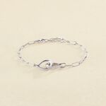 Link bracelet GEMINI - Crystal / Silver - All jewellery  | Agatha