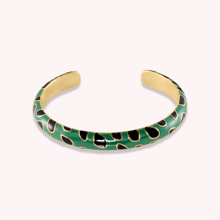 Bangle LEO - Green Leopard - All bracelets  | Agatha
