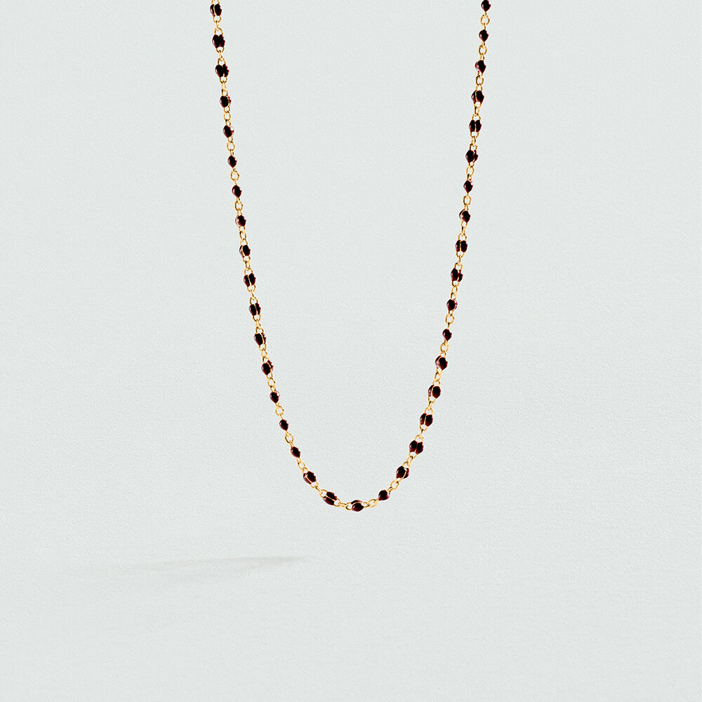 Choker necklace SMARTY - Burgundy / Golden - All Talismans  | Agatha