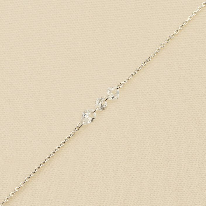 Link bracelet PETILLE - Crystal / Silver - All bracelets  | Agatha