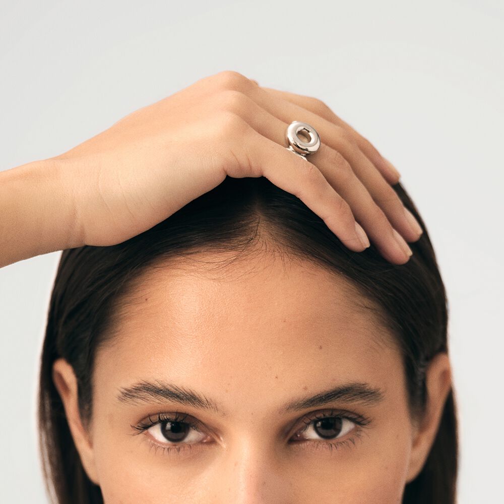 Large ring ALMA - Silver - Jewellery  | Agatha