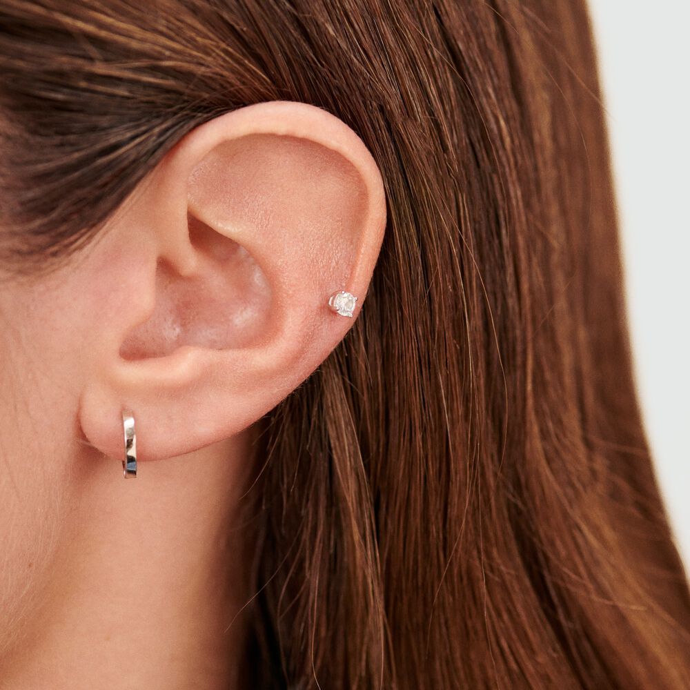 Piercing Helix & Tragus PAULA - Crystal / Silver - Genuine silver  | Agatha