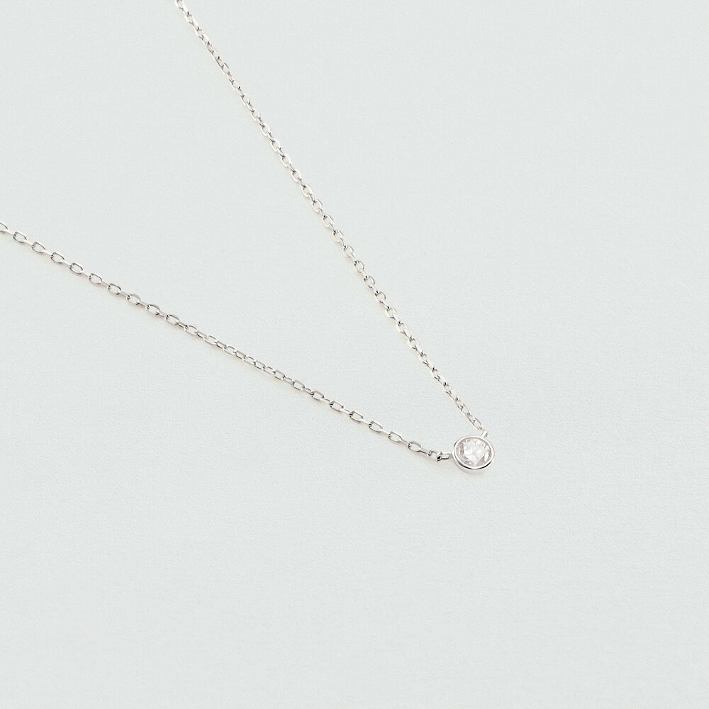 Choker necklace BRILLANT - Crystal / Silver - Choker necklace  | Agatha