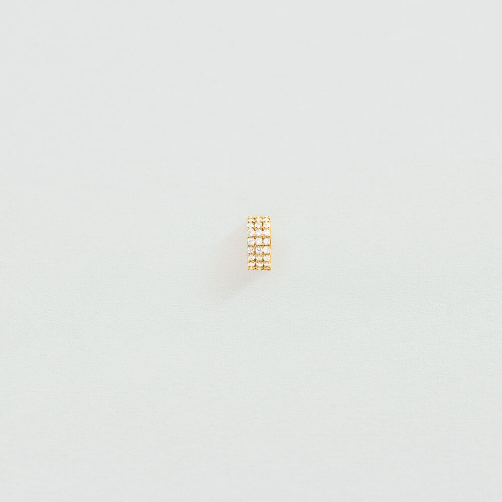 Pendant PAVE STOPPER LUCKY - Crystal / Golden - Jewellery  | Agatha