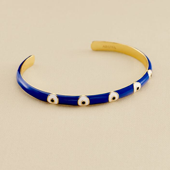 Bangle CYCLADES - Blue / Gold - All jewellery  | Agatha