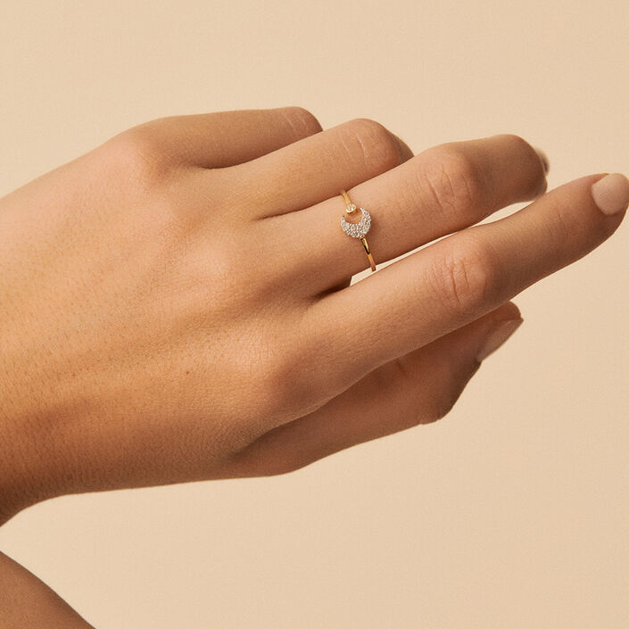 Ajustable ring SARA - Silver / Gold - Ajustable ring  | Agatha
