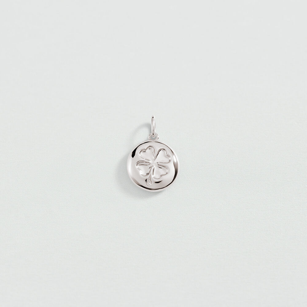 Pendant CLOVER MEDALLION - Silver - All Talismans  | Agatha