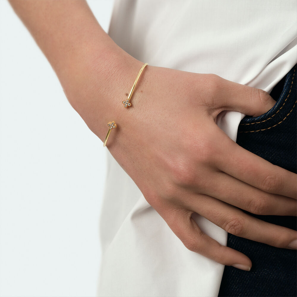 Bangle BELOVED - Crystal / Golden - Bangle  | Agatha