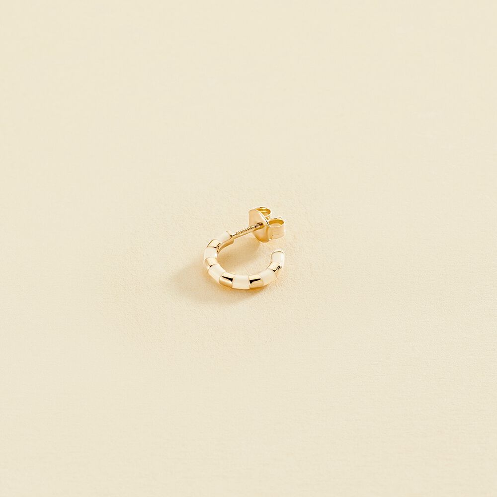 Hoop piercing SUZIE - White / Gold - All jewellery  | Agatha
