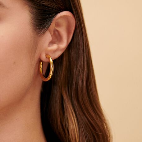 Hoops GIPSY - Golden - All earings  | Agatha