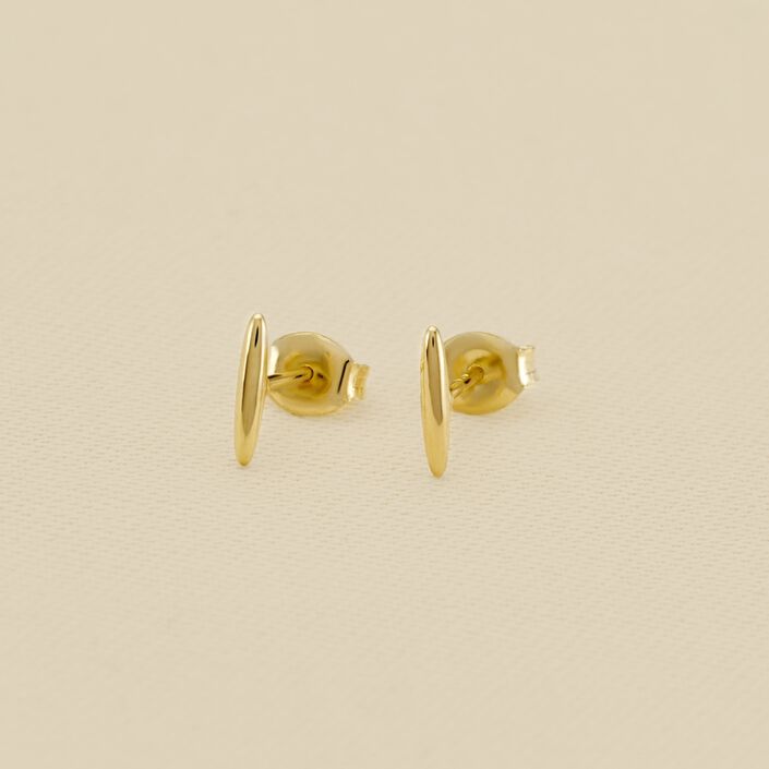 Stud earrings RADIEUX - Golden - All jewellery  | Agatha