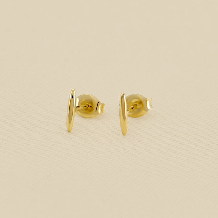 Stud earrings RADIEUX - Golden - All jewellery  | Agatha