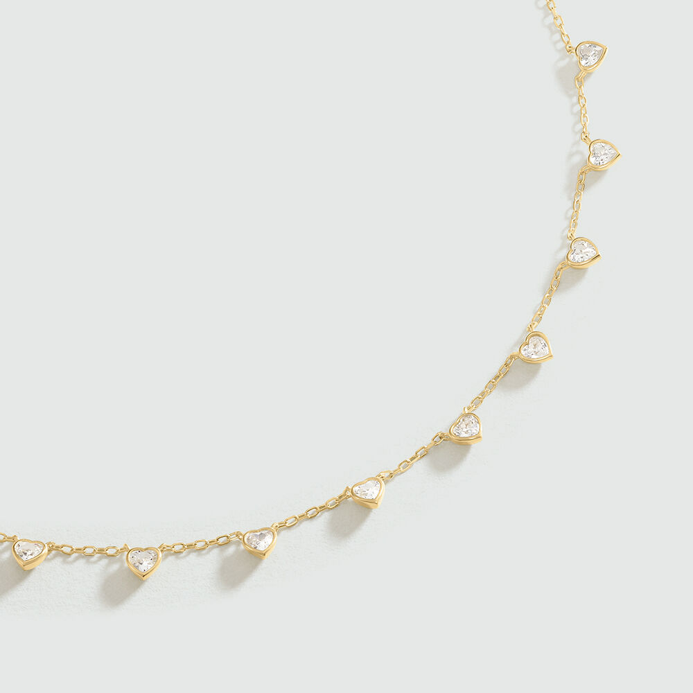Choker necklace ADOREE - Crystal / Golden - Choker necklace  | Agatha