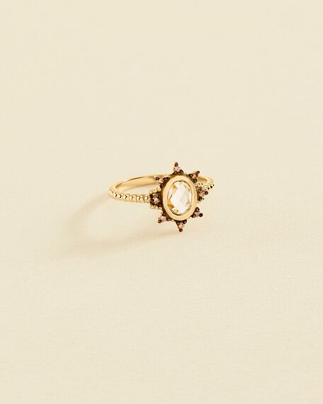 Thin ring DIAMONDS - Blue / Gold - All jewellery  | Agatha