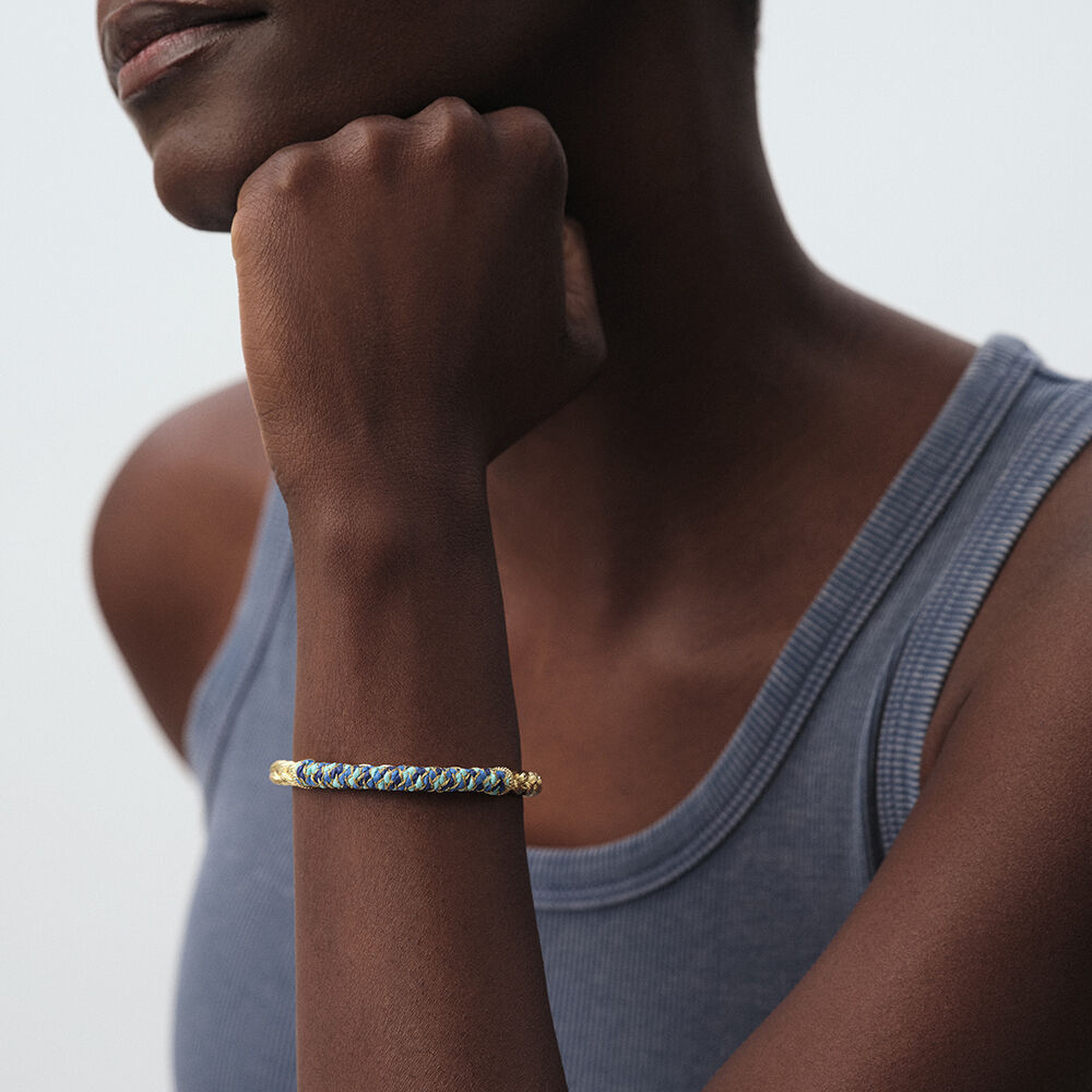 Bangle RAFIA - Blue / Gold - Bangle  | Agatha
