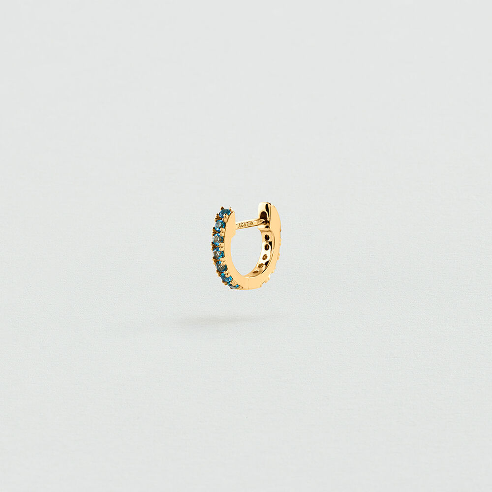 Hoops EAR2PAVA - Turquoise / Gold - Earrings  | Agatha