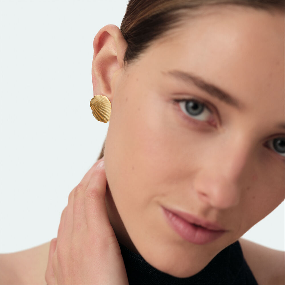 Clip earrings CASSIS - Golden - Clip earrings  | Agatha
