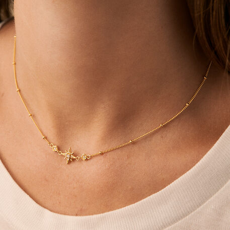 Choker necklace OURSE - Crystal / Golden - 9:42  | Agatha