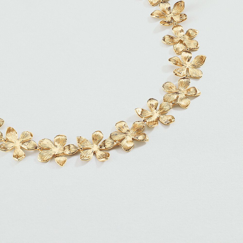 Choker necklace BLOOM - Golden - Choker necklace  | Agatha