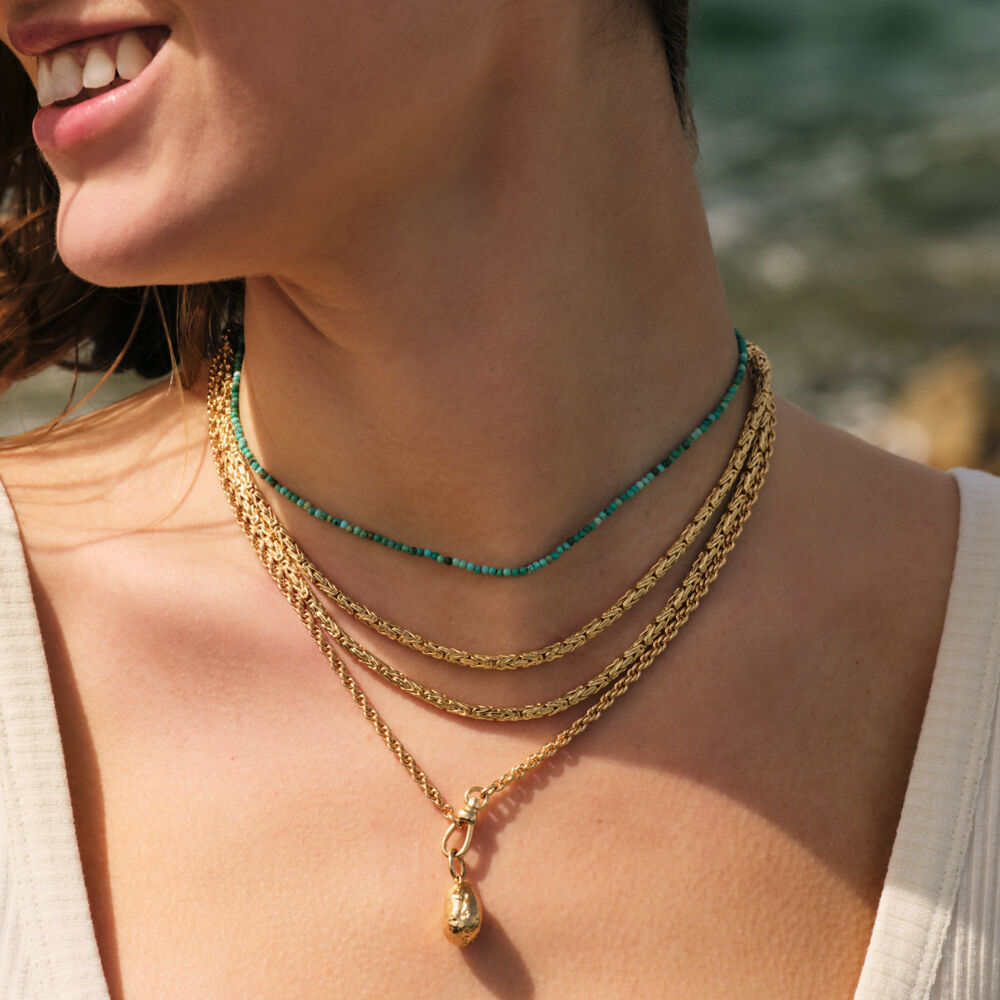 Choker necklace NATURAL STONES - Turquoise - All Talismans  | Agatha