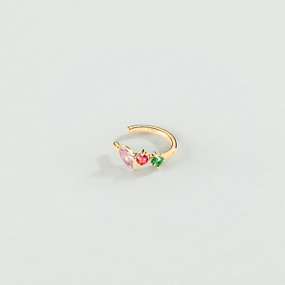Ear cuff AMAS - Multicolor / Gold - Ear cuff  | Agatha